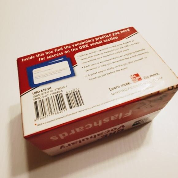 McGraw-Hill's GRE Vocabulary Flashcards. Perfect shape, see photos for details - Picture 5 of 7